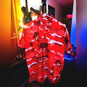Men's Medium Barbados 🇧🇧 Hawaiian style shirt